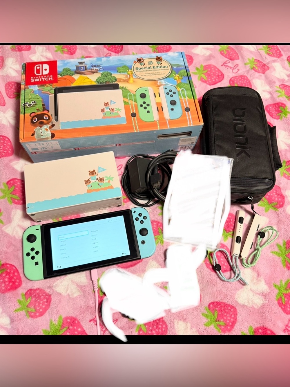 Nintendo Switch Animal Crossing Special Edition Console Bundle